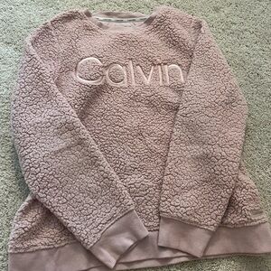 SOFT Calvin Klein sherpa sweater!!!!